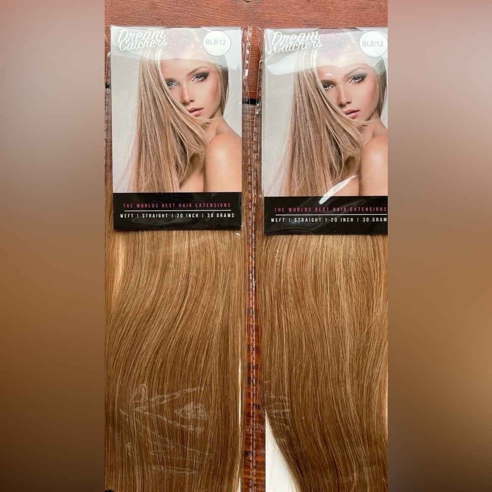 Remy Straight Weft Hair Extensions 20" in Light Golden Brown